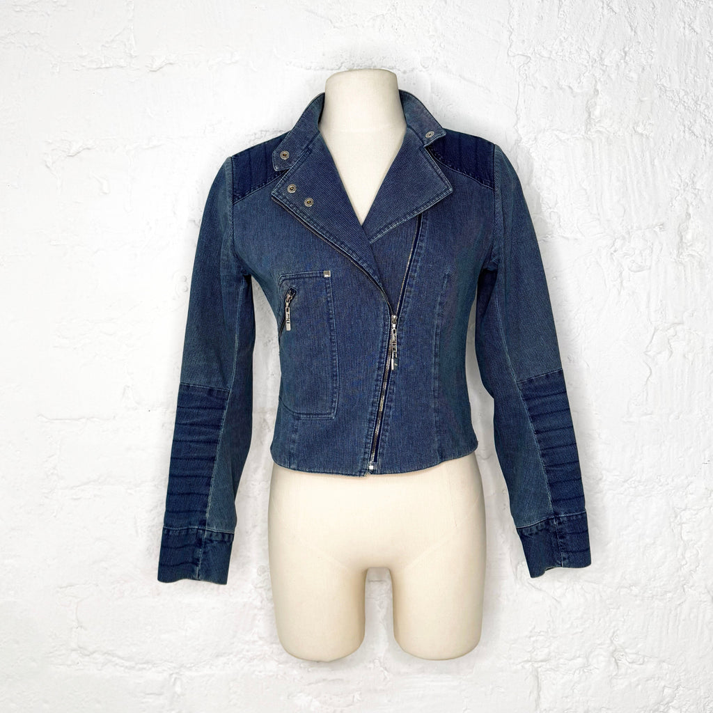CHRISTIAN DIOR - Denim short fit jacket