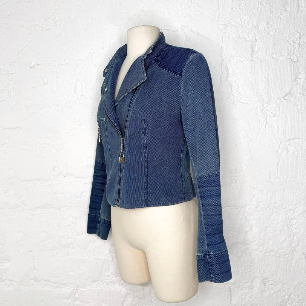 CHRISTIAN DIOR - Denim short fit jacket