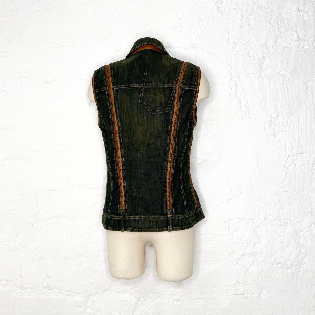 CHRISTIAN DIOR - Vintage Denim sleeveless vest