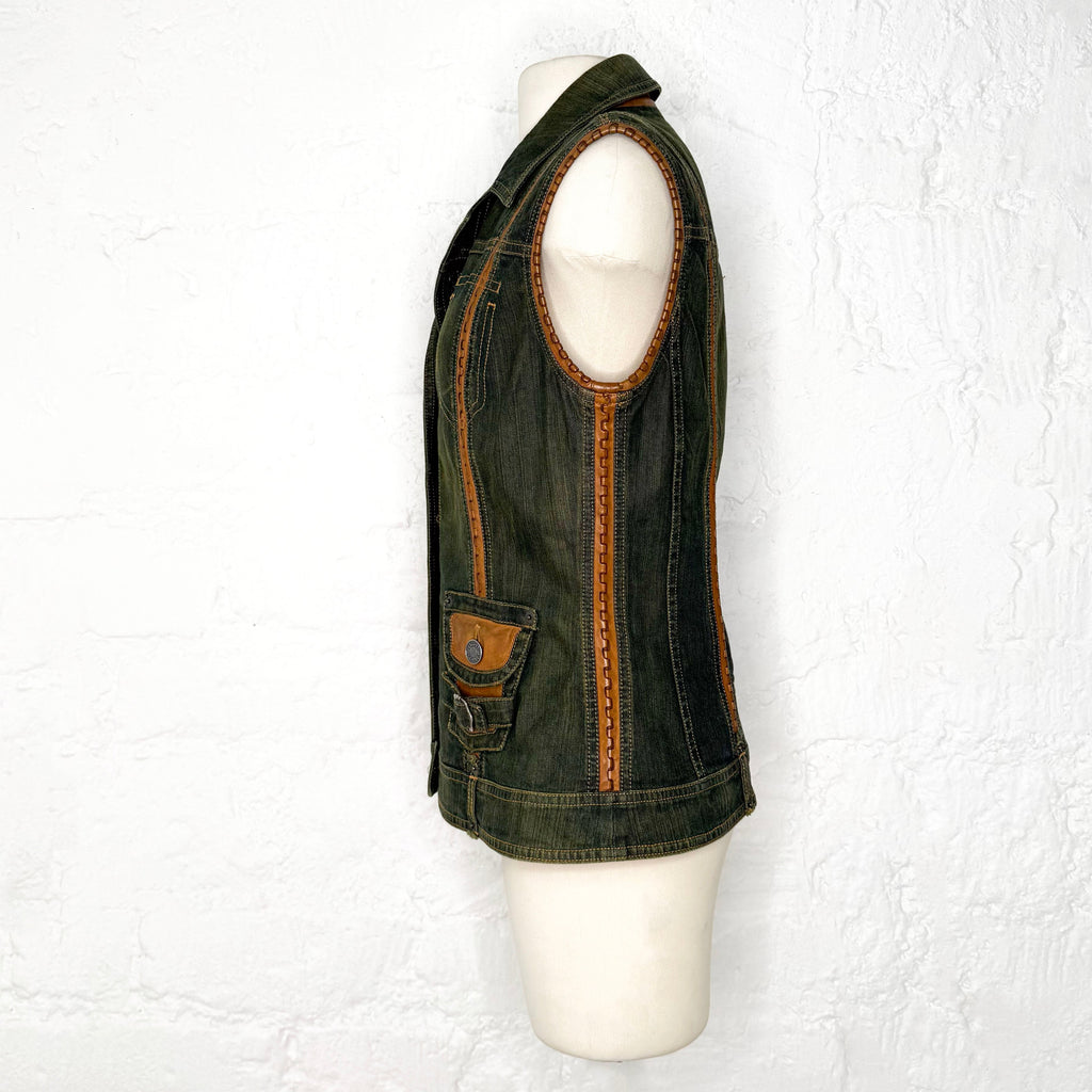 CHRISTIAN DIOR - Vintage Denim sleeveless vest