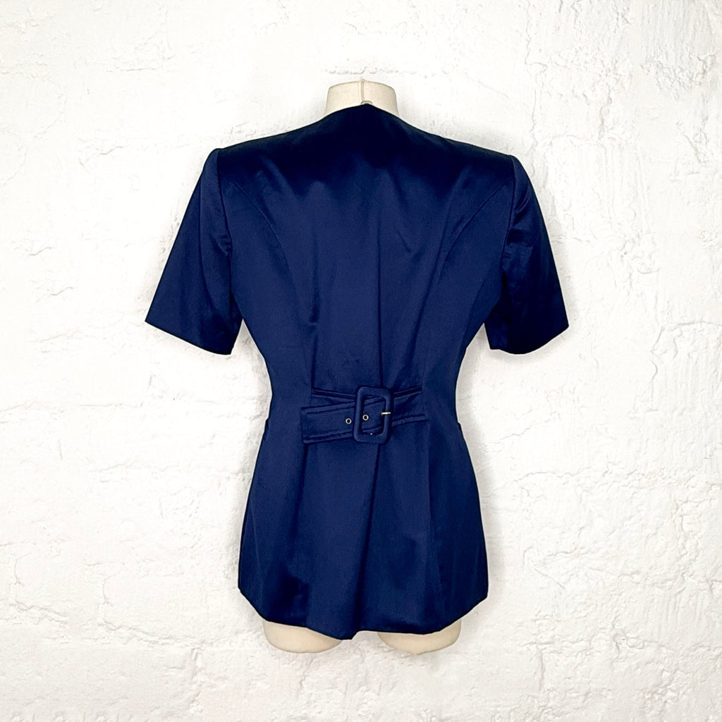 CHRISTIAN DIOR - Blue Short Sleeve jacket