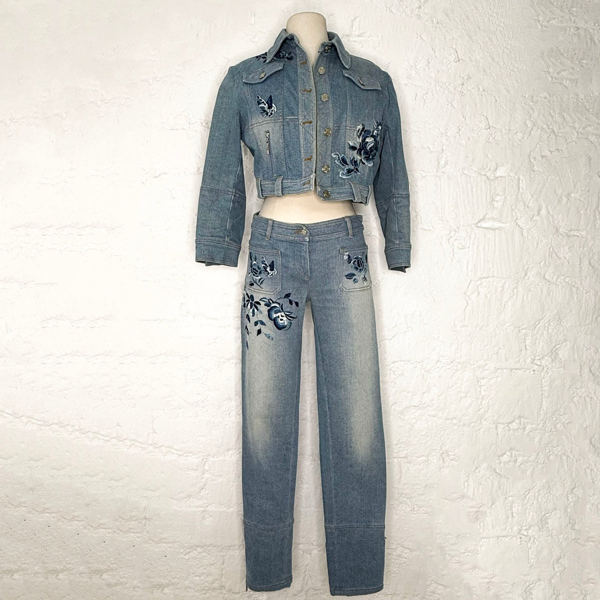 CHRISTIAN DIOR - Set denim blue