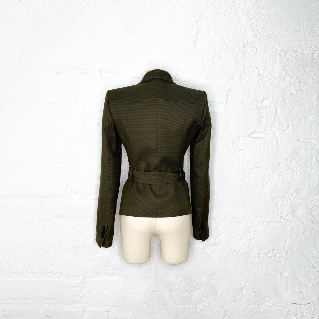 YVES SAINT LAURENT - Green set with Safari style