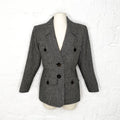 YVES SAINT LAURENT - Vintage Grey Jacket with fitted button