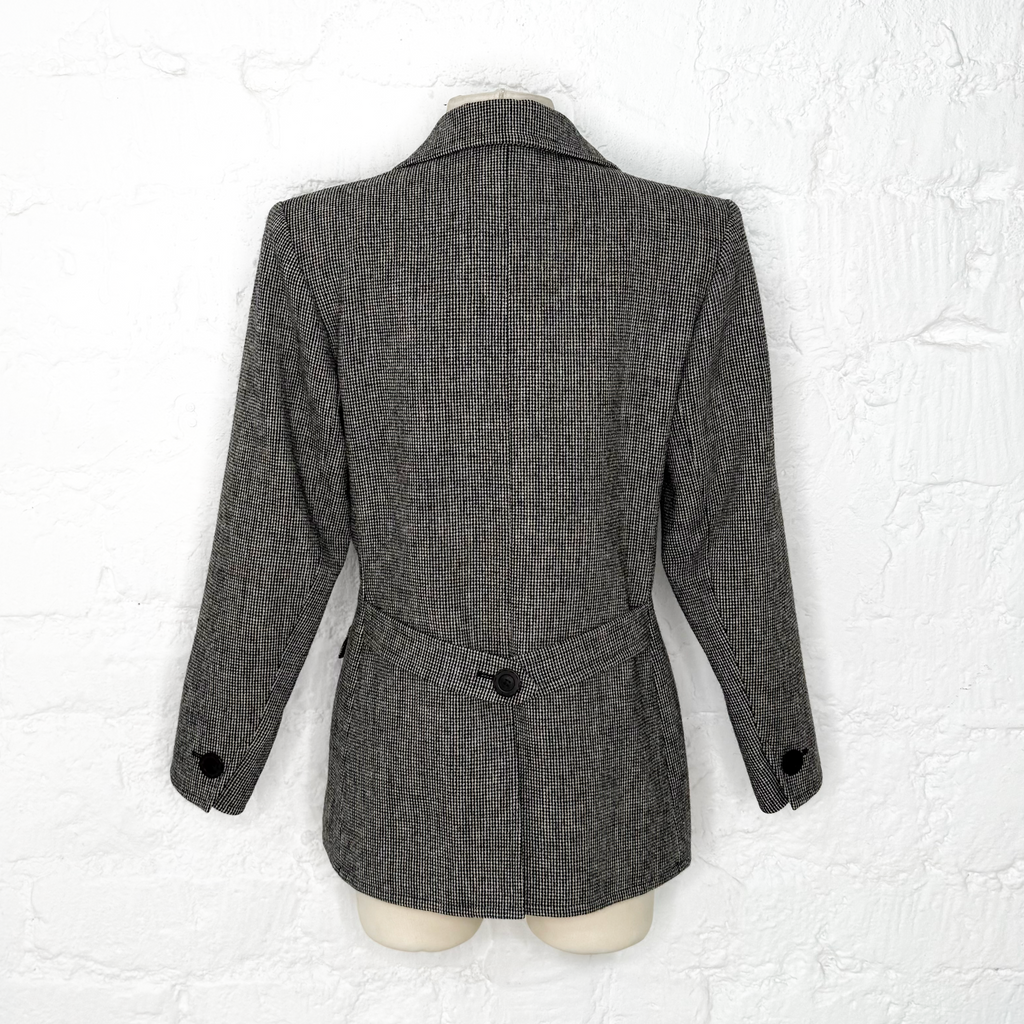 YVES SAINT LAURENT - Vintage Grey Jacket with fitted button