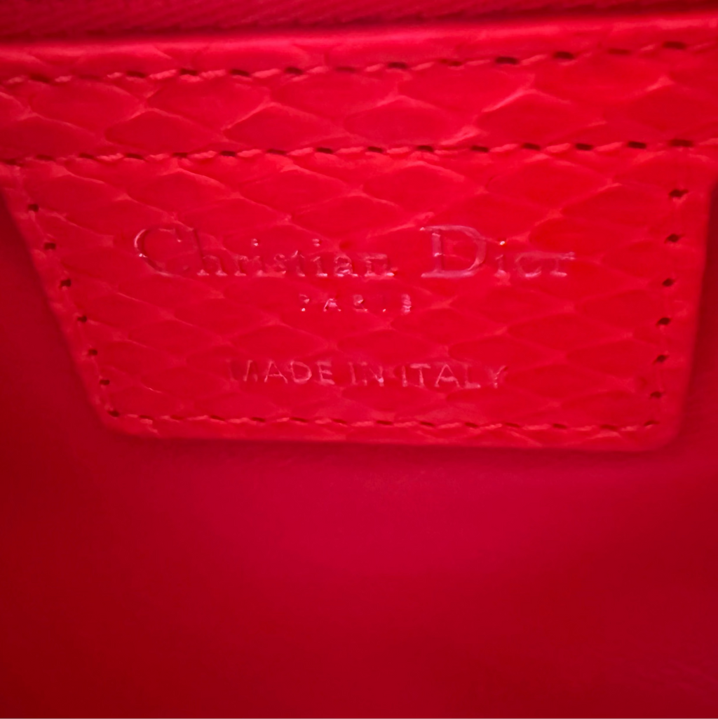 CHRISTIAN DIOR - Python Large Lady Dior