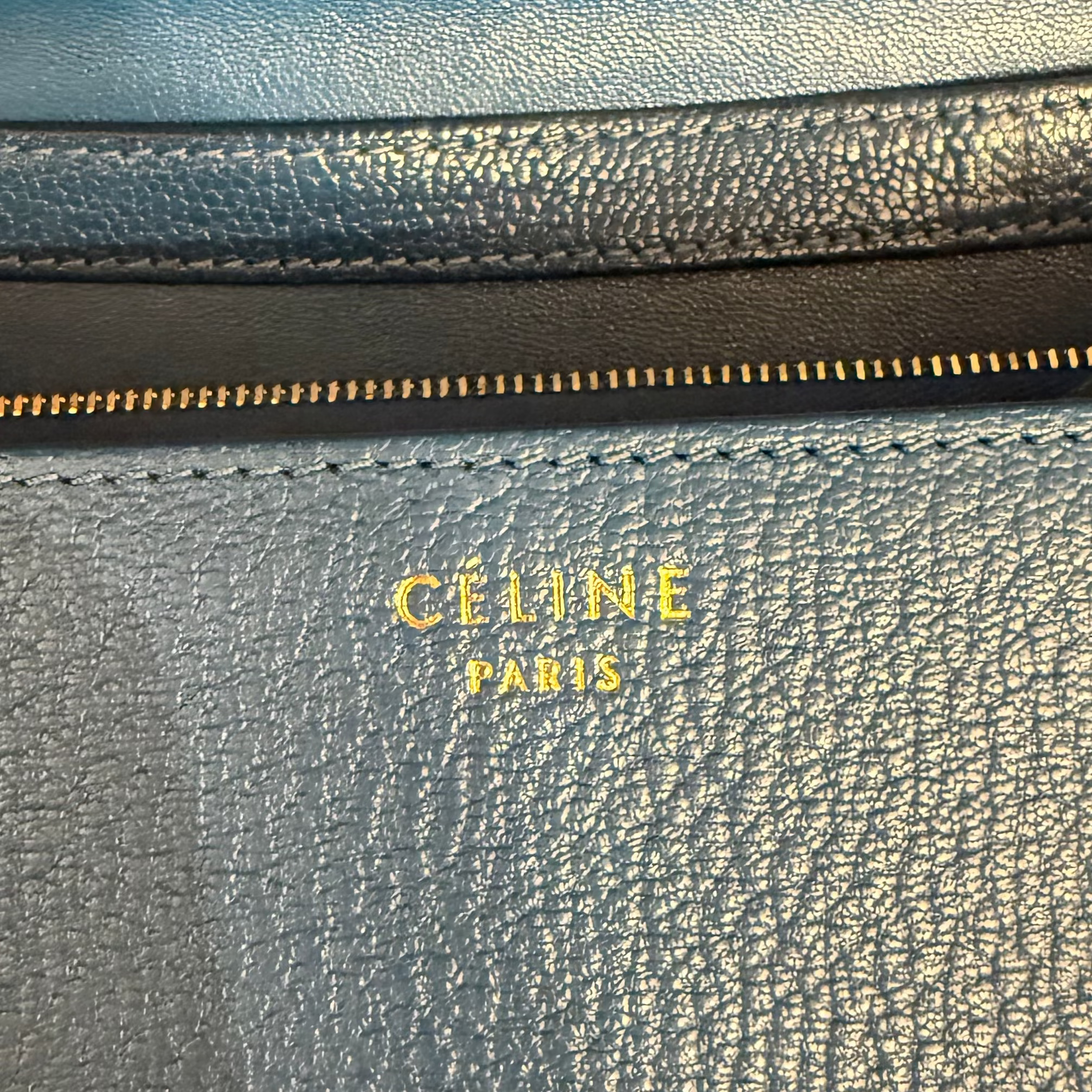CELINE - Blue leather classic bag