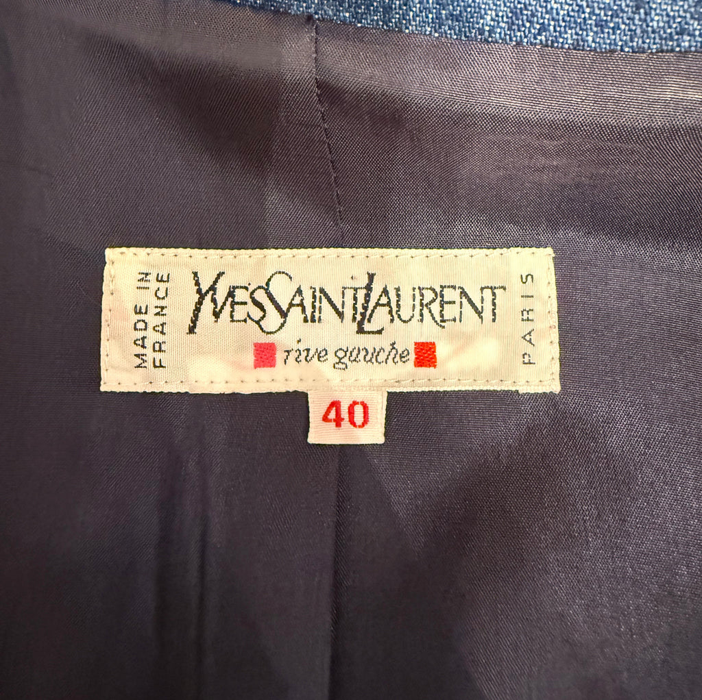 YVES SAINT LAURENT - Navy Jacket denim style