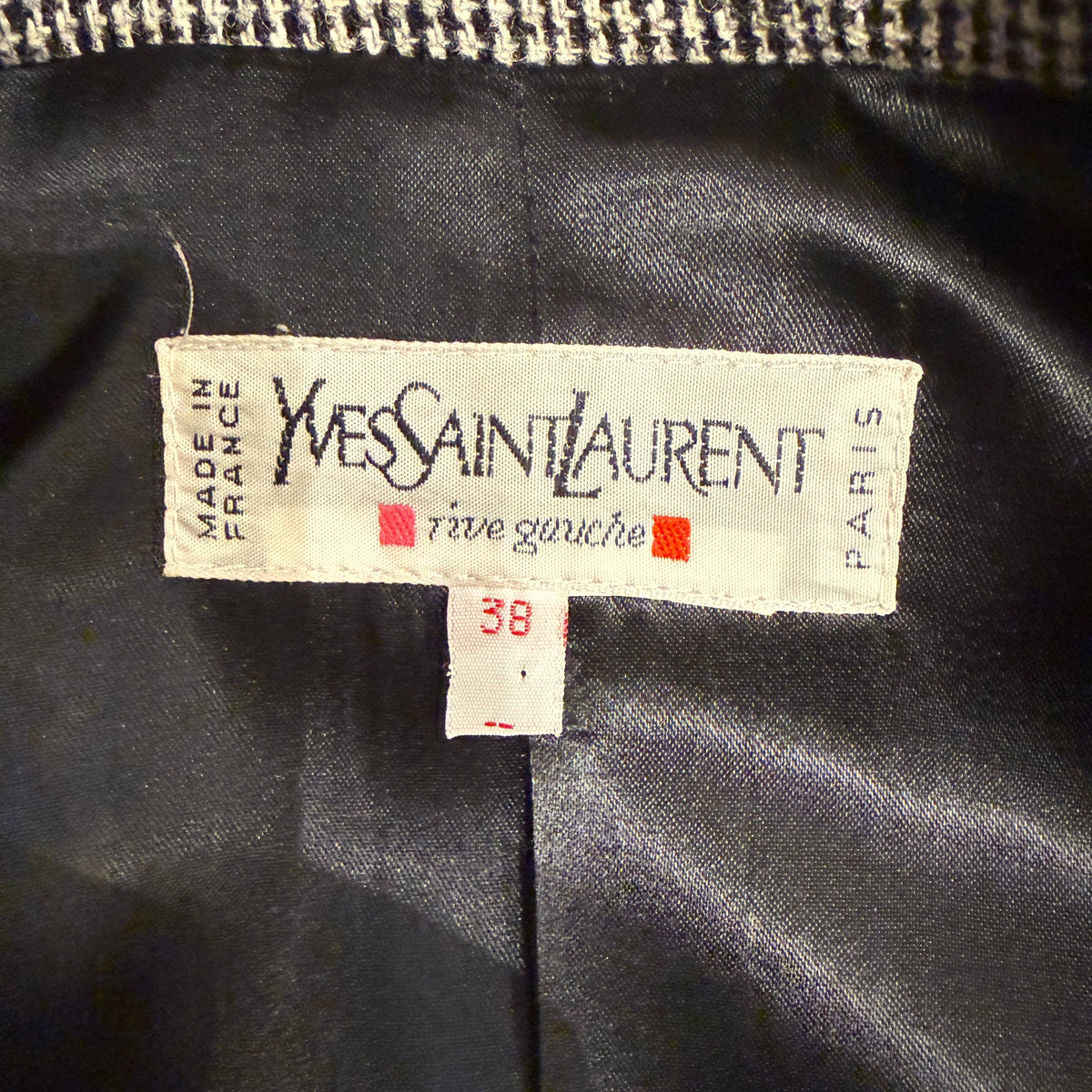 YVES SAINT LAURENT - Safari style tweed jacket