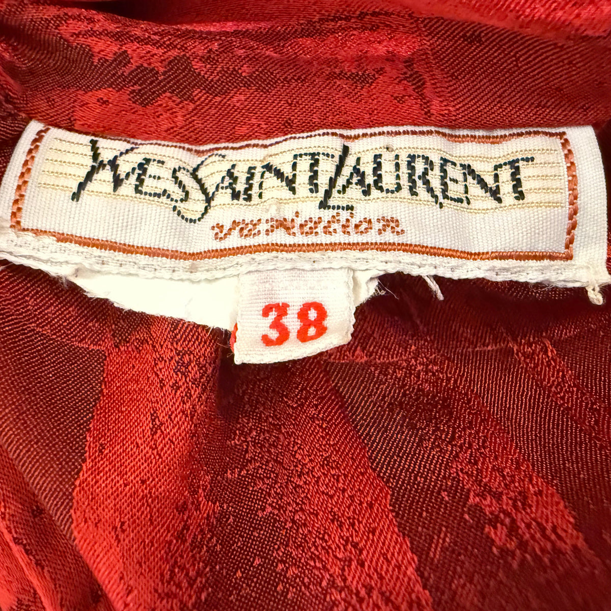 YVES SAINT LAURENT - Bright shirt with bow collar
