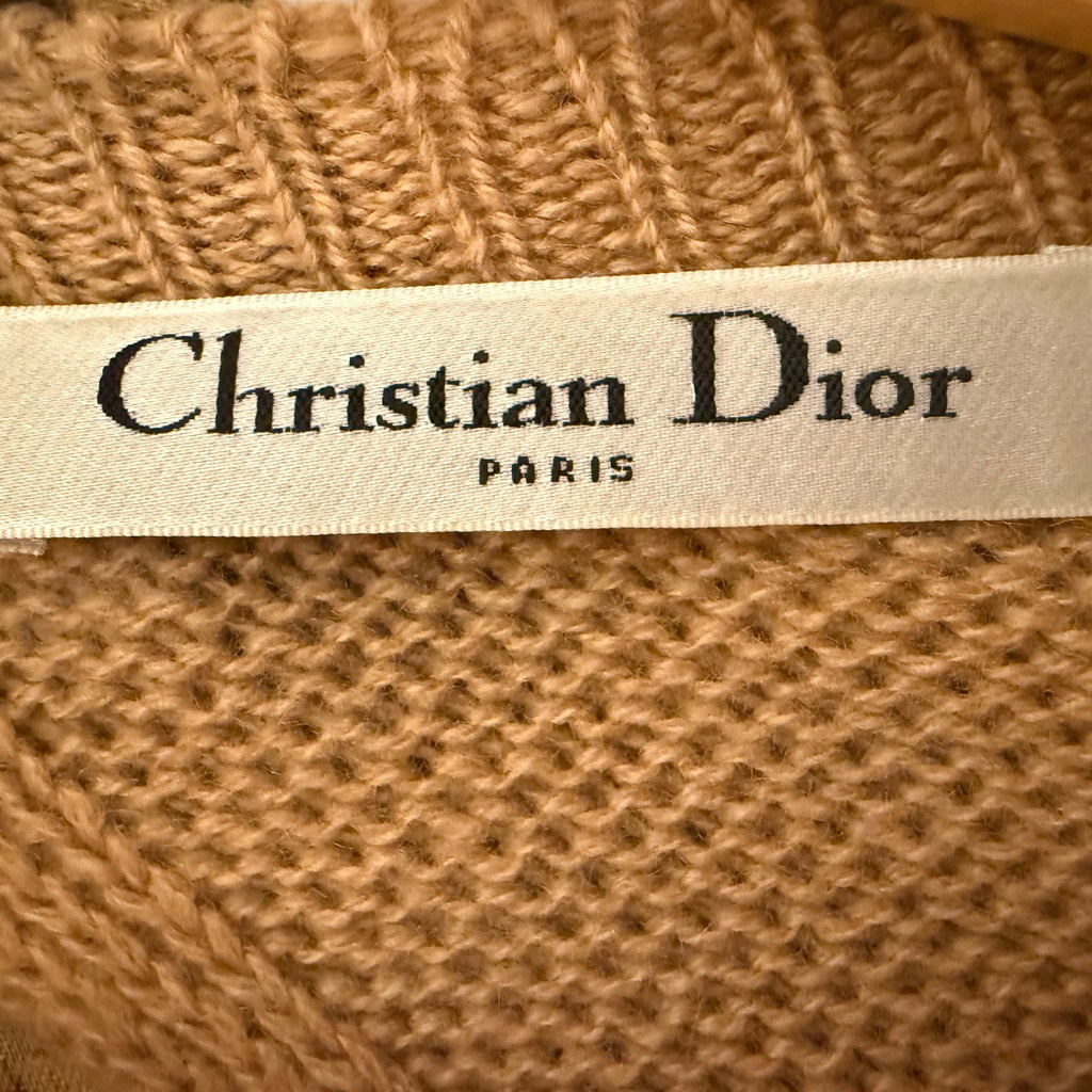 CHRISTIAN DIOR - Brown Backless Sweater