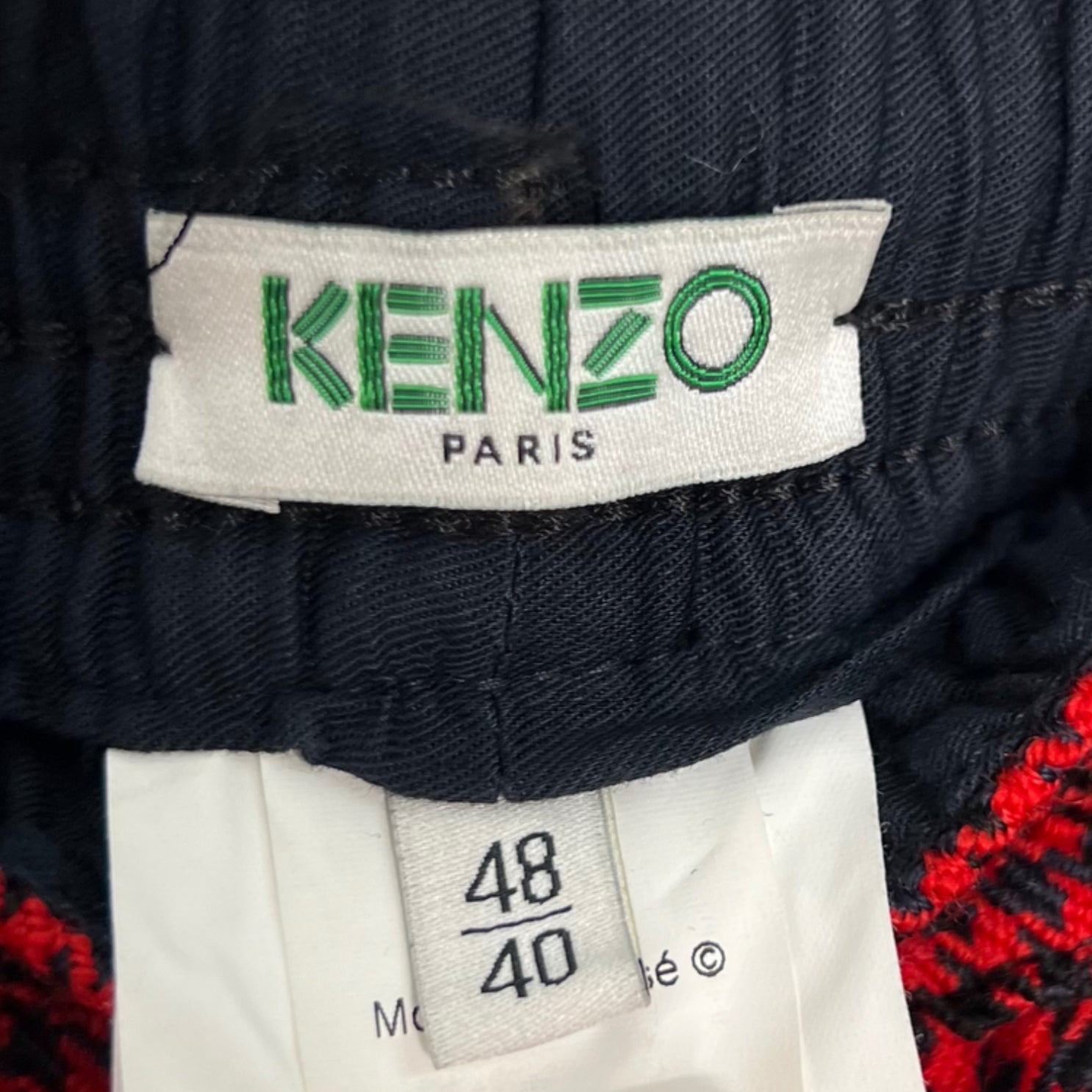 KENZO KENZO - Black & red vichy pattern set - ALE PARIS Luxury Vintage