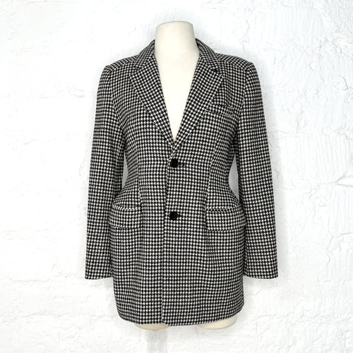 BALENCIAGA BALENCIAGA - Vichy pattern hourglass blazer - ALE PARIS Luxury Vintage