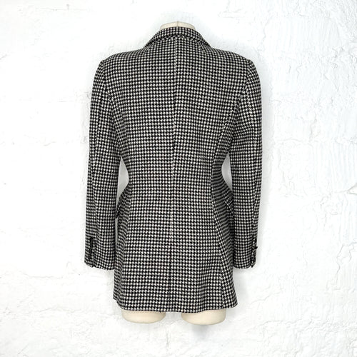 BALENCIAGA BALENCIAGA - Vichy pattern hourglass blazer - ALE PARIS Luxury Vintage