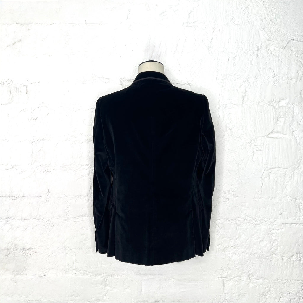 GUCCI - Black velvet blazer