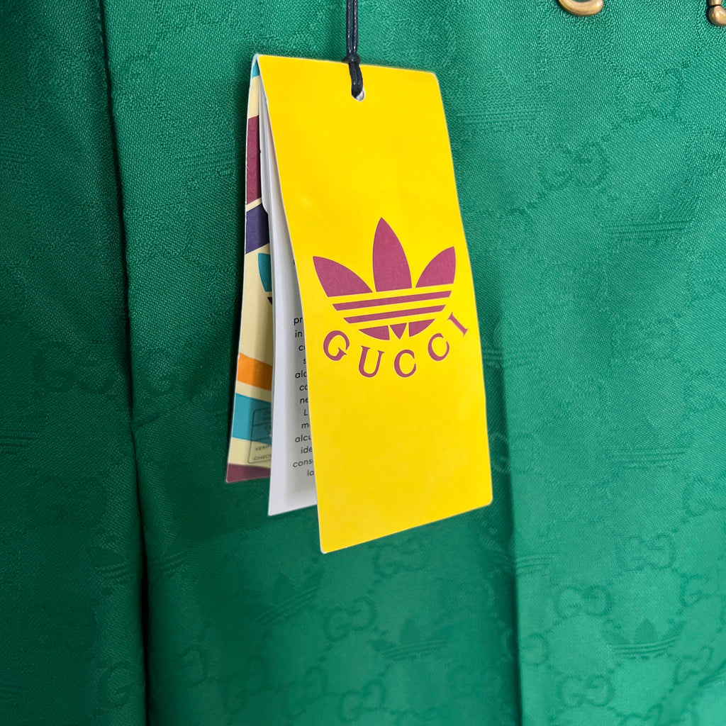 GUCCI x ADIDAS - Green GG monogram pant