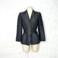 THIERRY MUGLER - Dark grey structured jacket