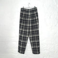 CHRISTIAN DIOR - Wide leg checkered plaid trousers