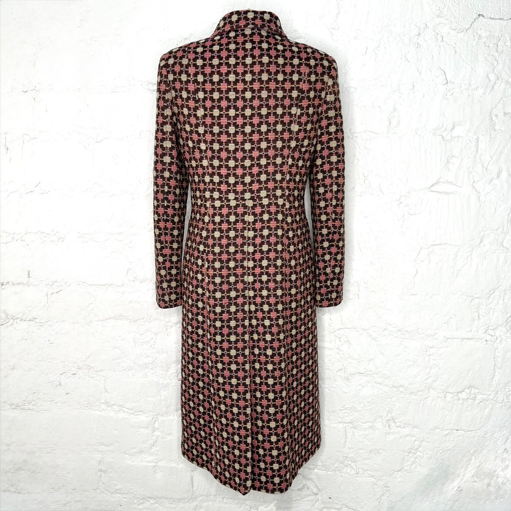 MIU MIU - Pink structured printed coat