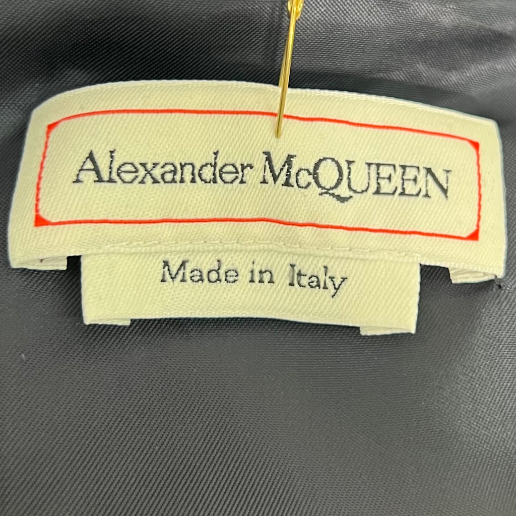 ALEXANDER MCQUEEN - Navy blue wool jacket