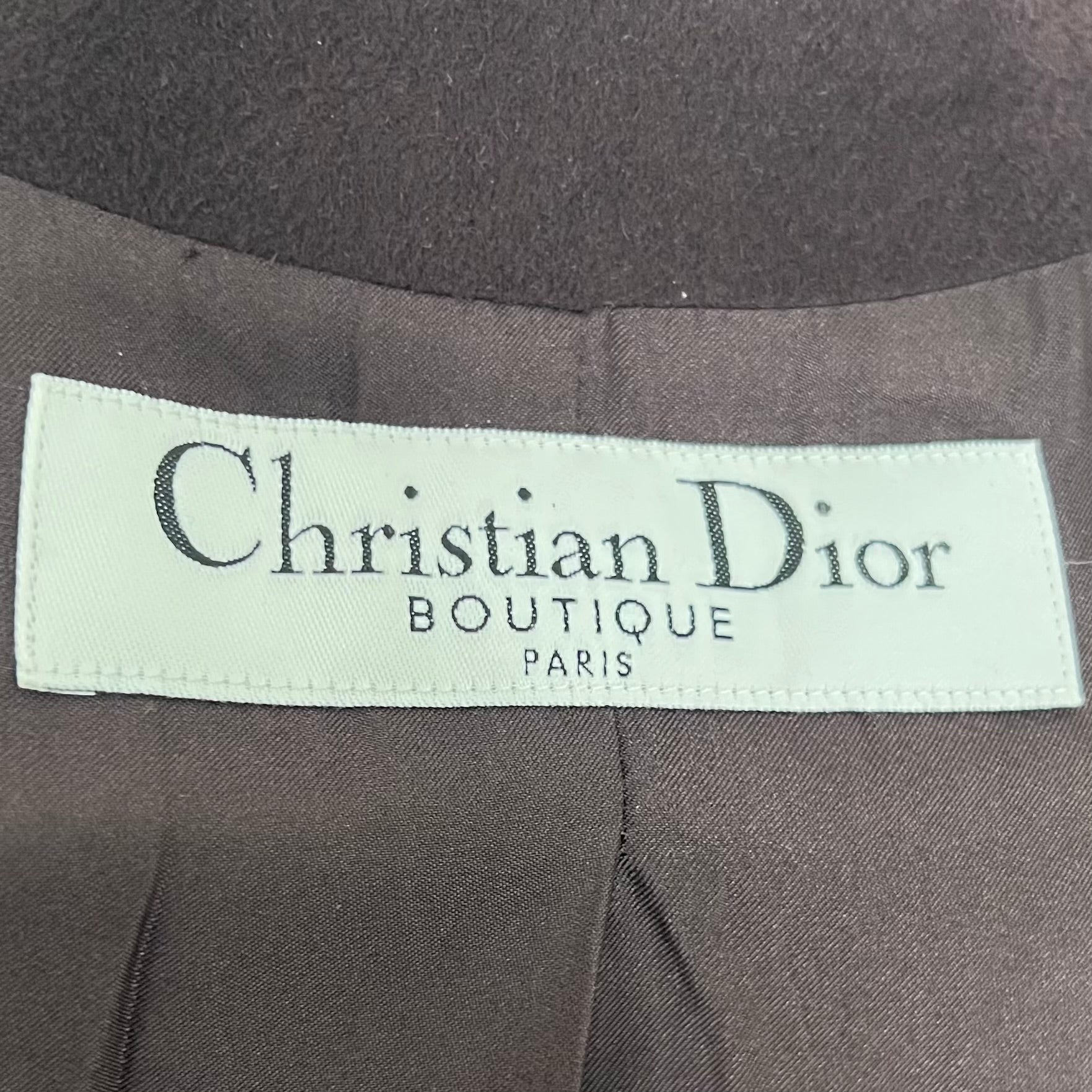 CHRISTIAN DIOR - Dark burgundy perfecto jacket