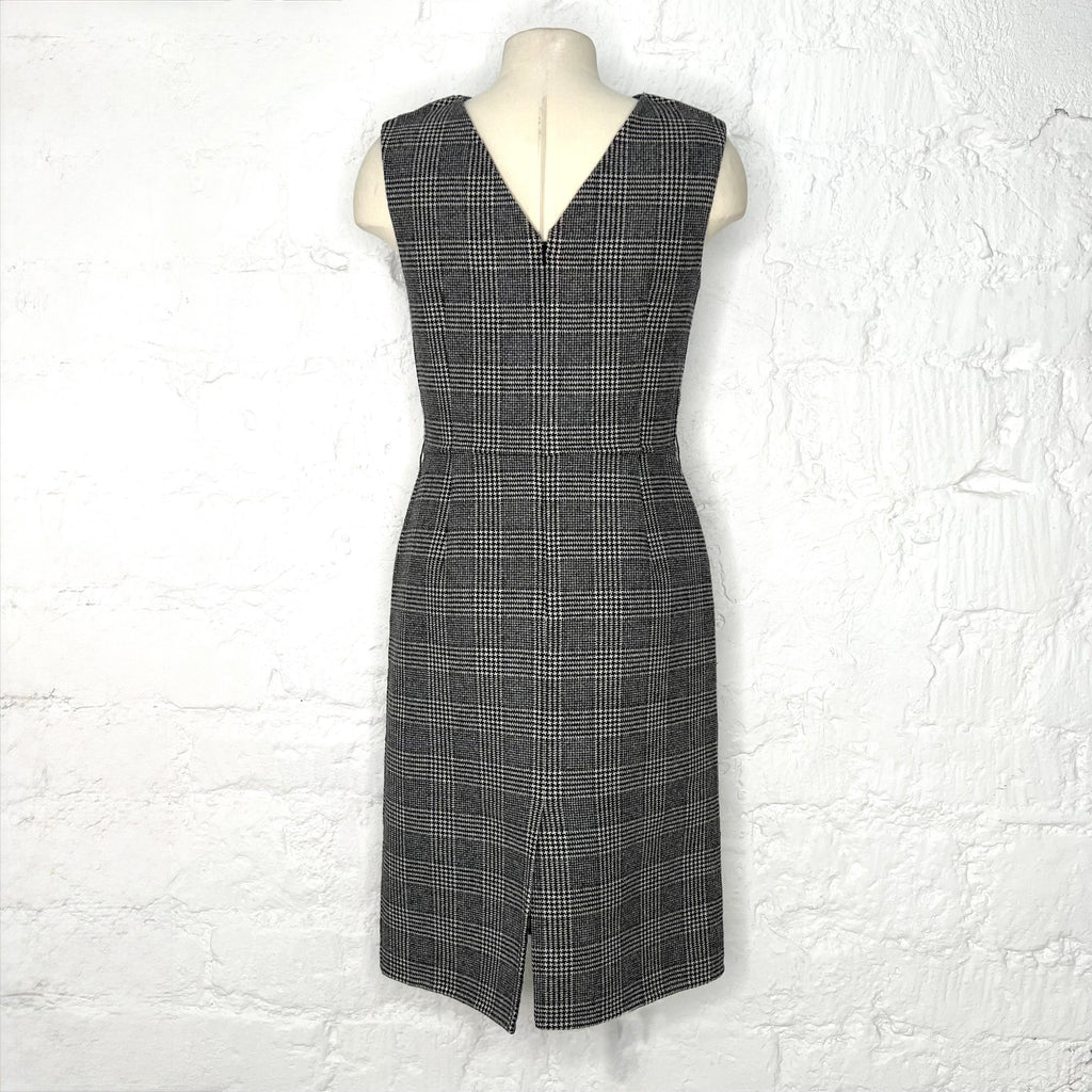 CHRISTIAN DIOR - Houndstooth knee dress