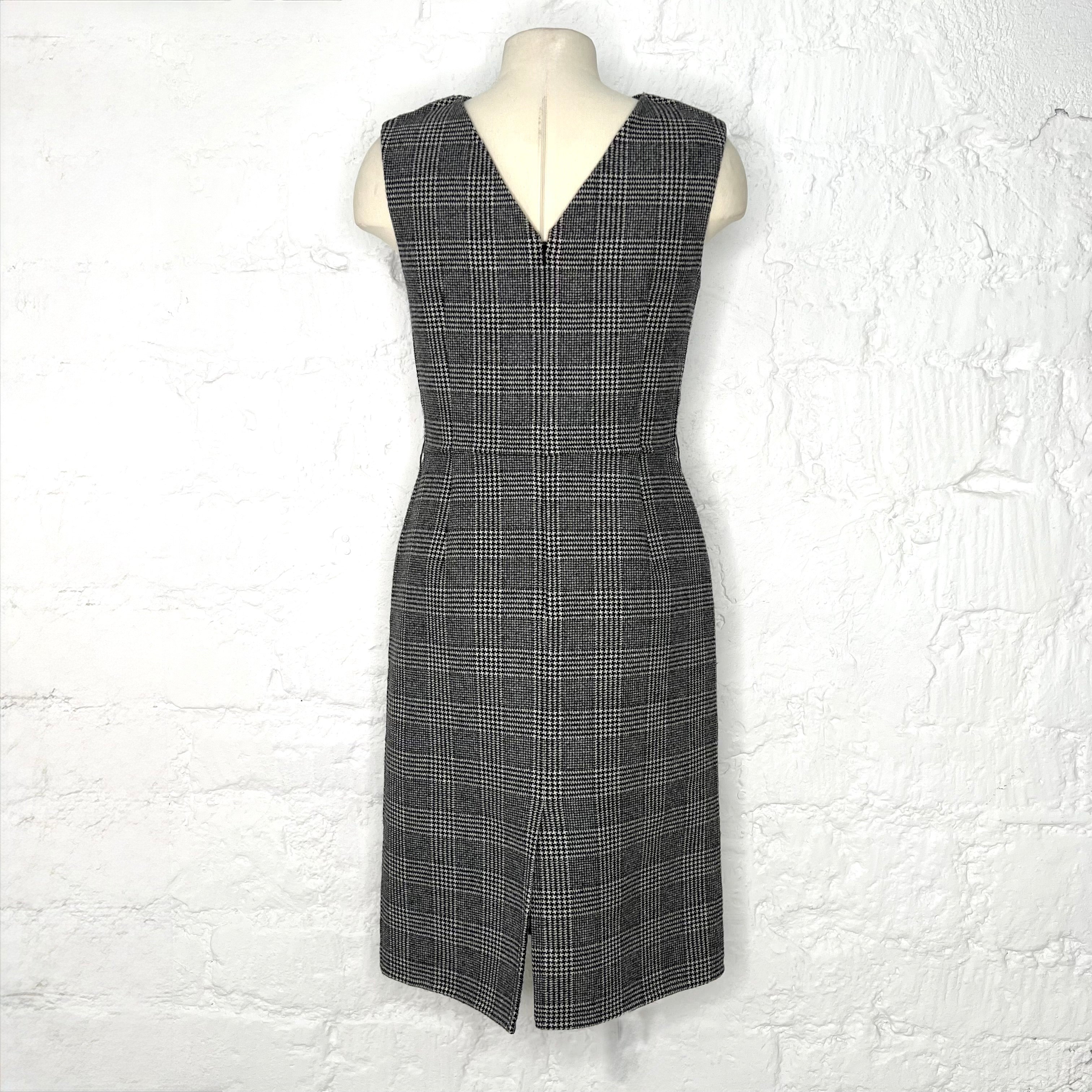 CHRISTIAN DIOR - Houndstooth knee dress