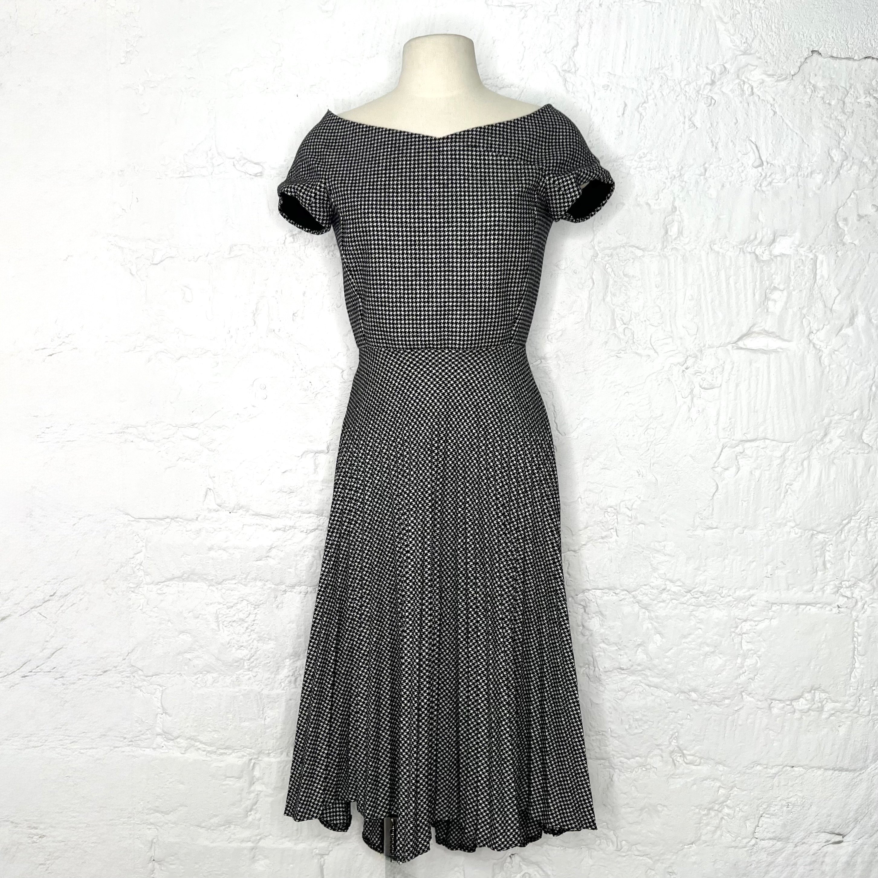 CHRISTIAN DIOR - Vichy pleated dress