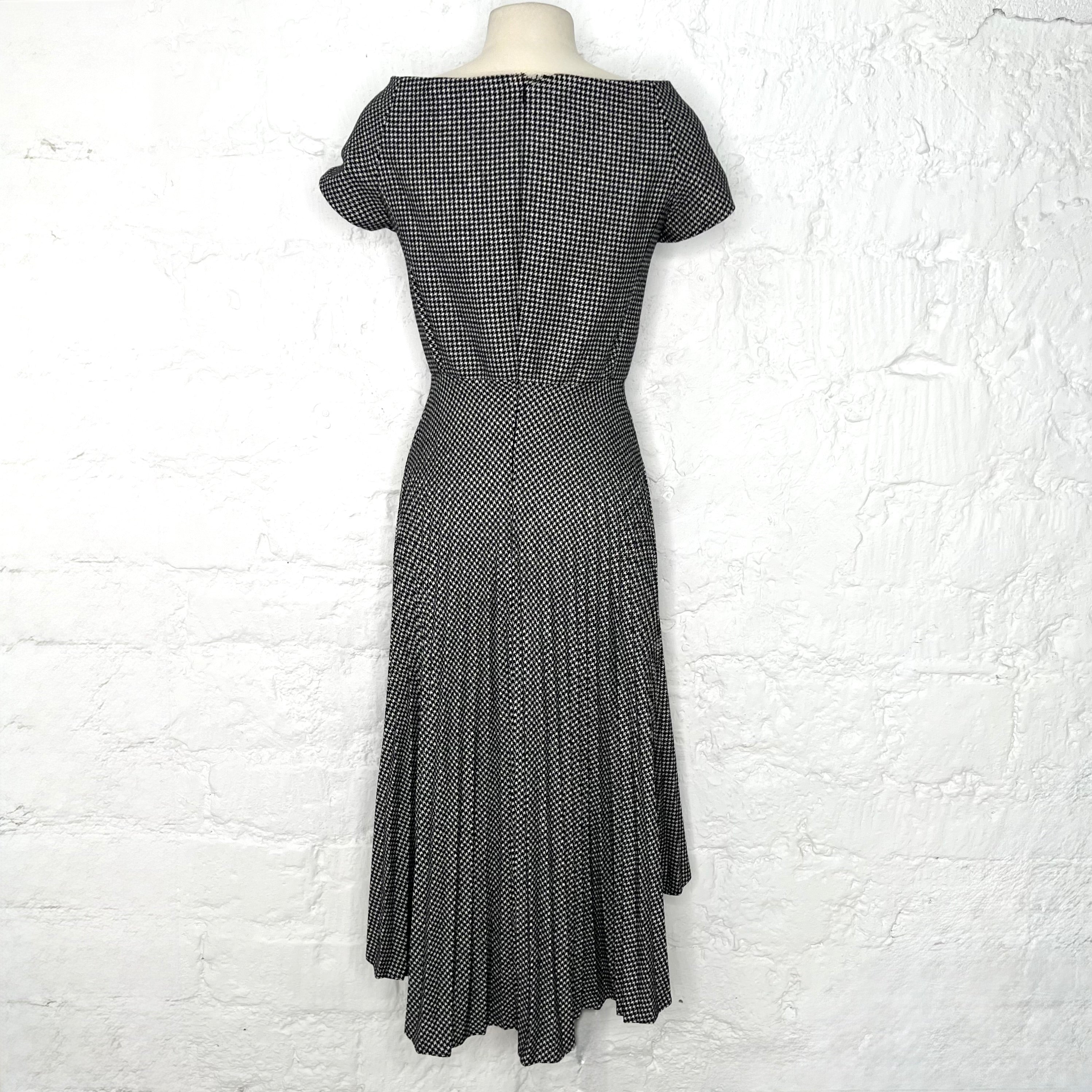 CHRISTIAN DIOR - Vichy pleated dress