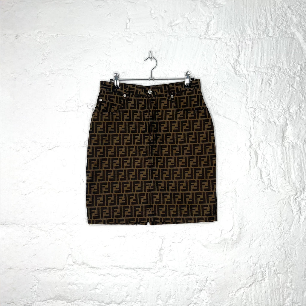FENDI - Zucca pattern short skirt