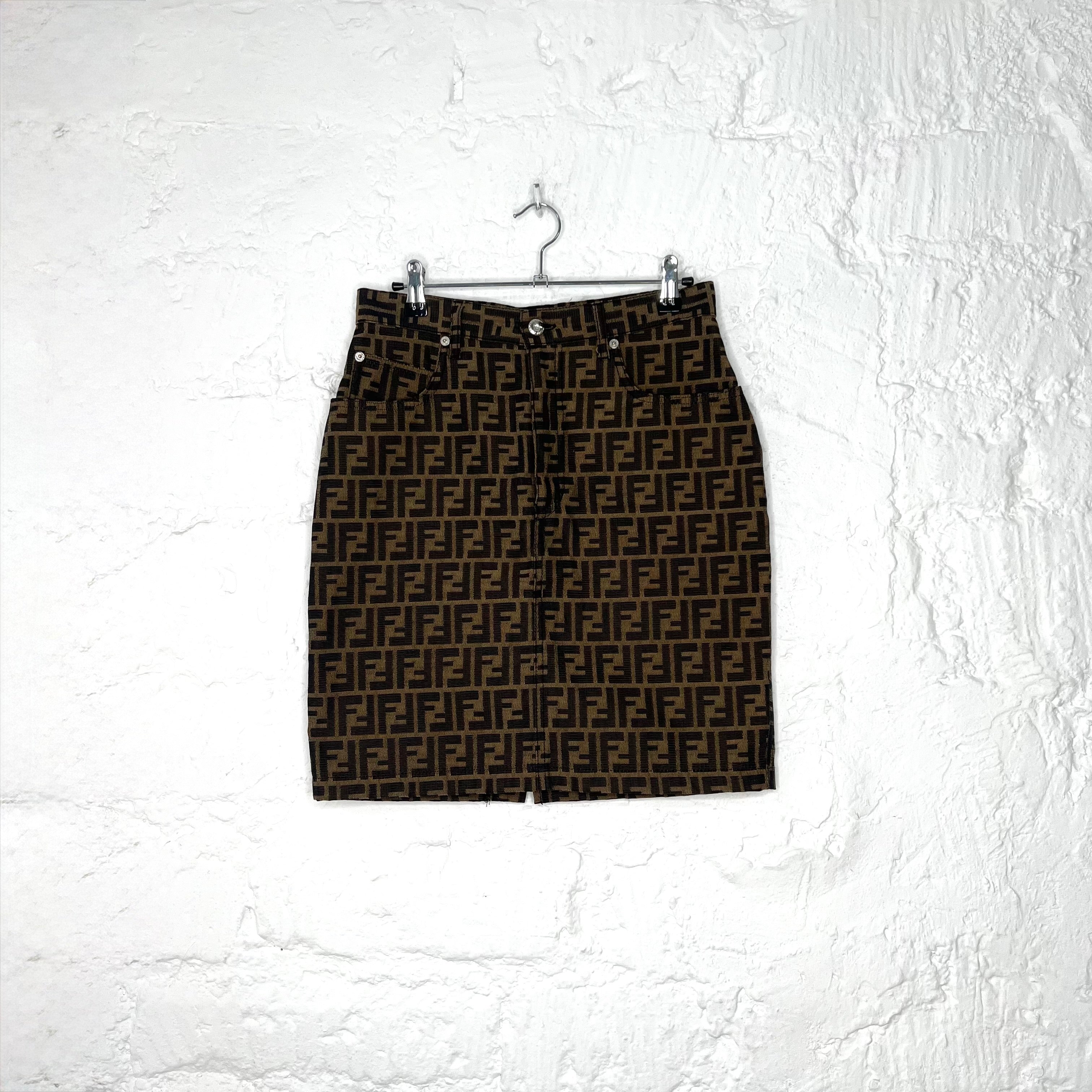 FENDI - Zucca pattern short skirt