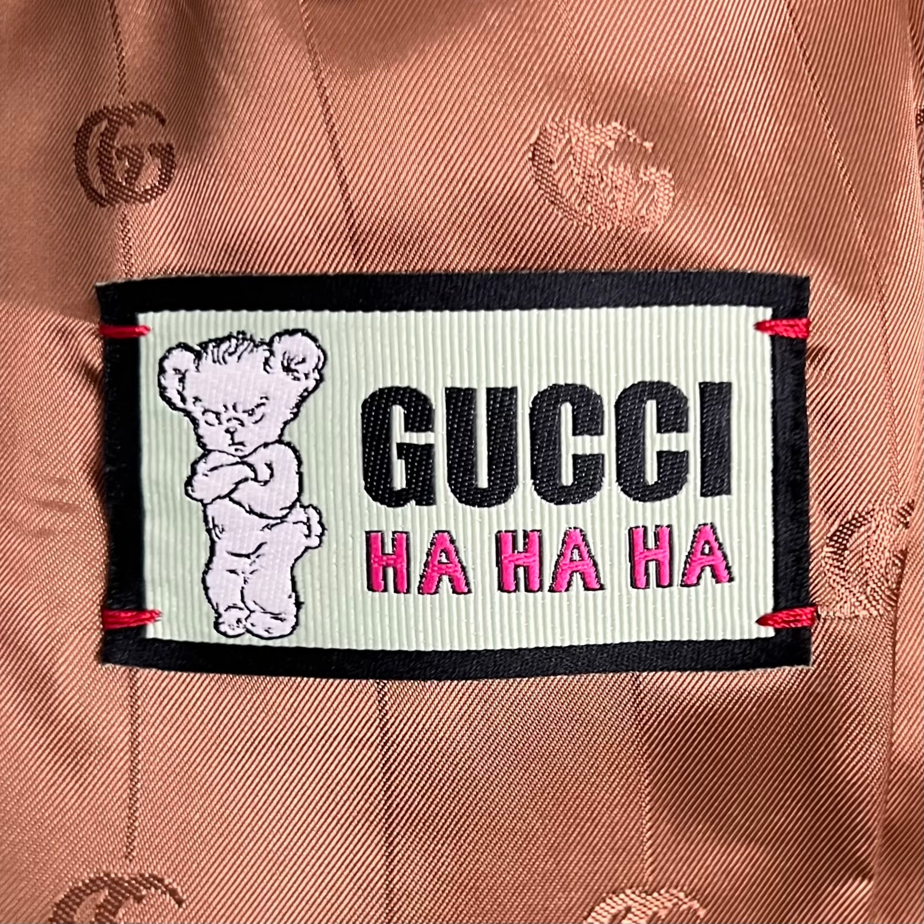 GUCCI - Blue denim blazer jacket