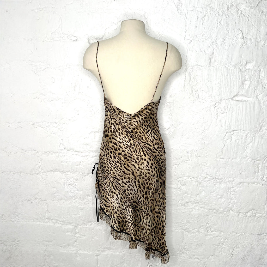 ROBERTO CAVALLI - Mini-dress leopard printed