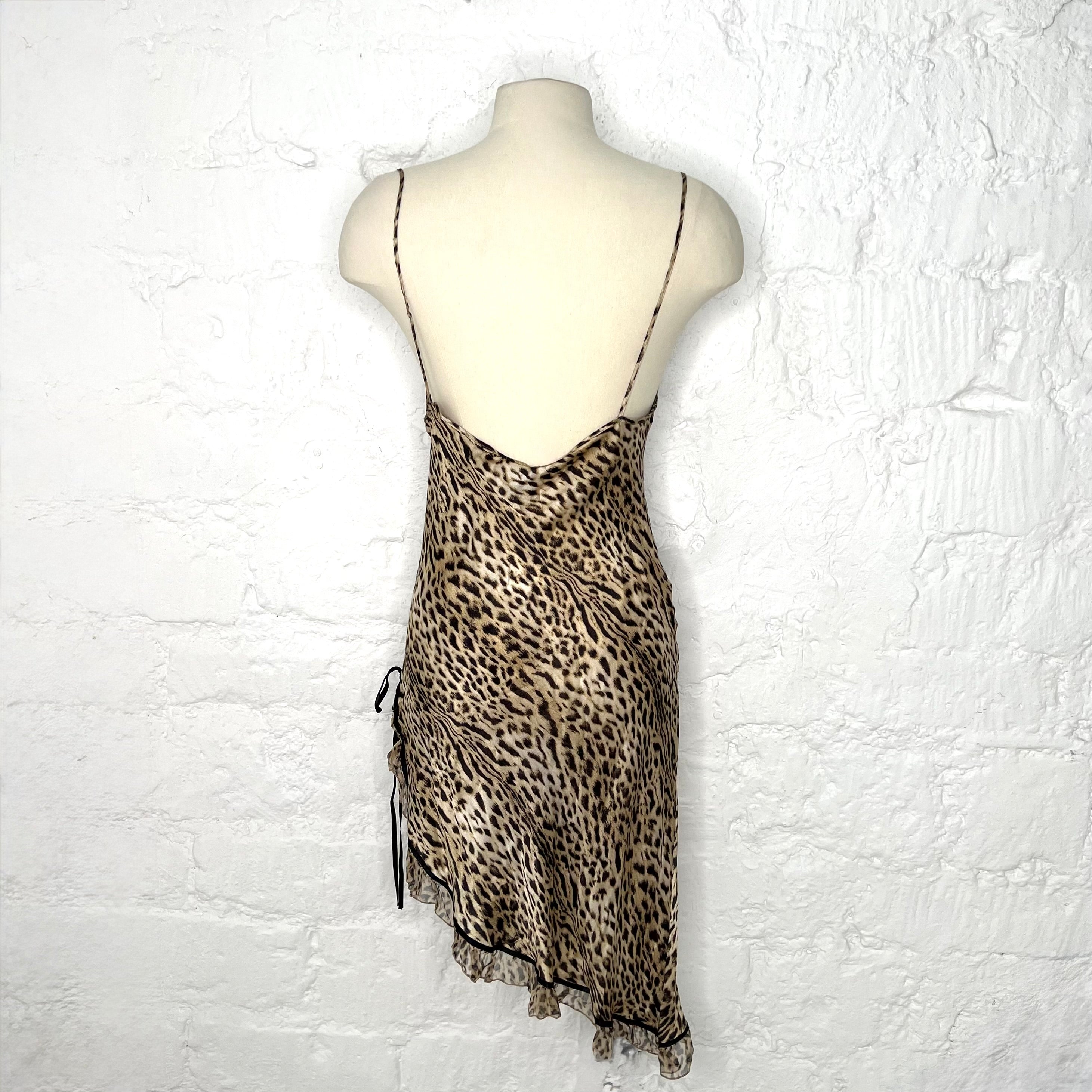 ROBERTO CAVALLI - Mini-dress leopard printed