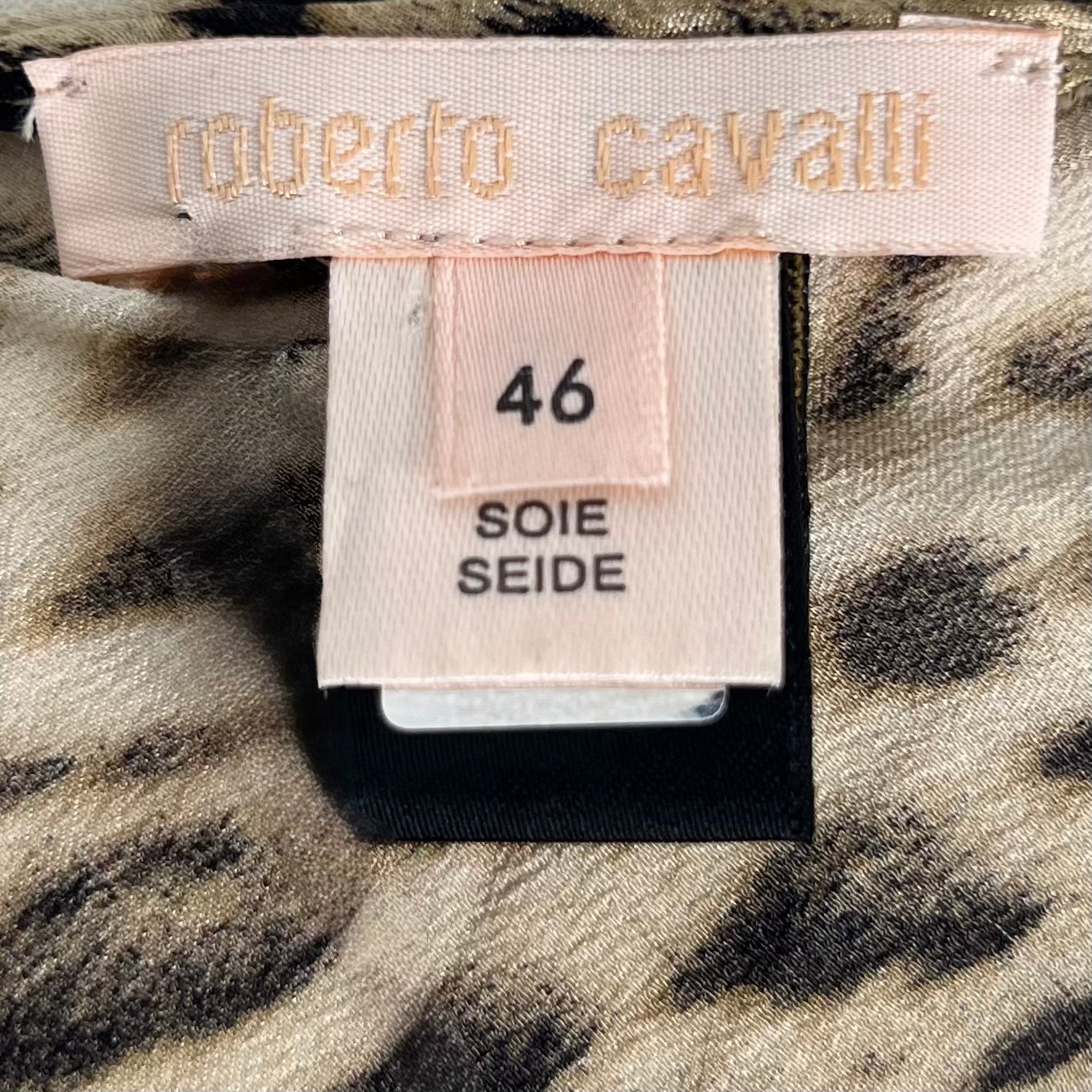 ROBERTO CAVALLI - Mini-dress leopard printed