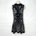 ROBERTO CAVALLI - Black & White abstract printed dress
