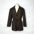 FENDI - Brown monogram coat