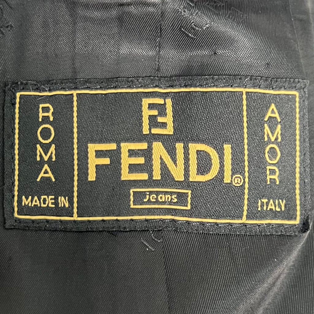 FENDI - Brown monogram coat