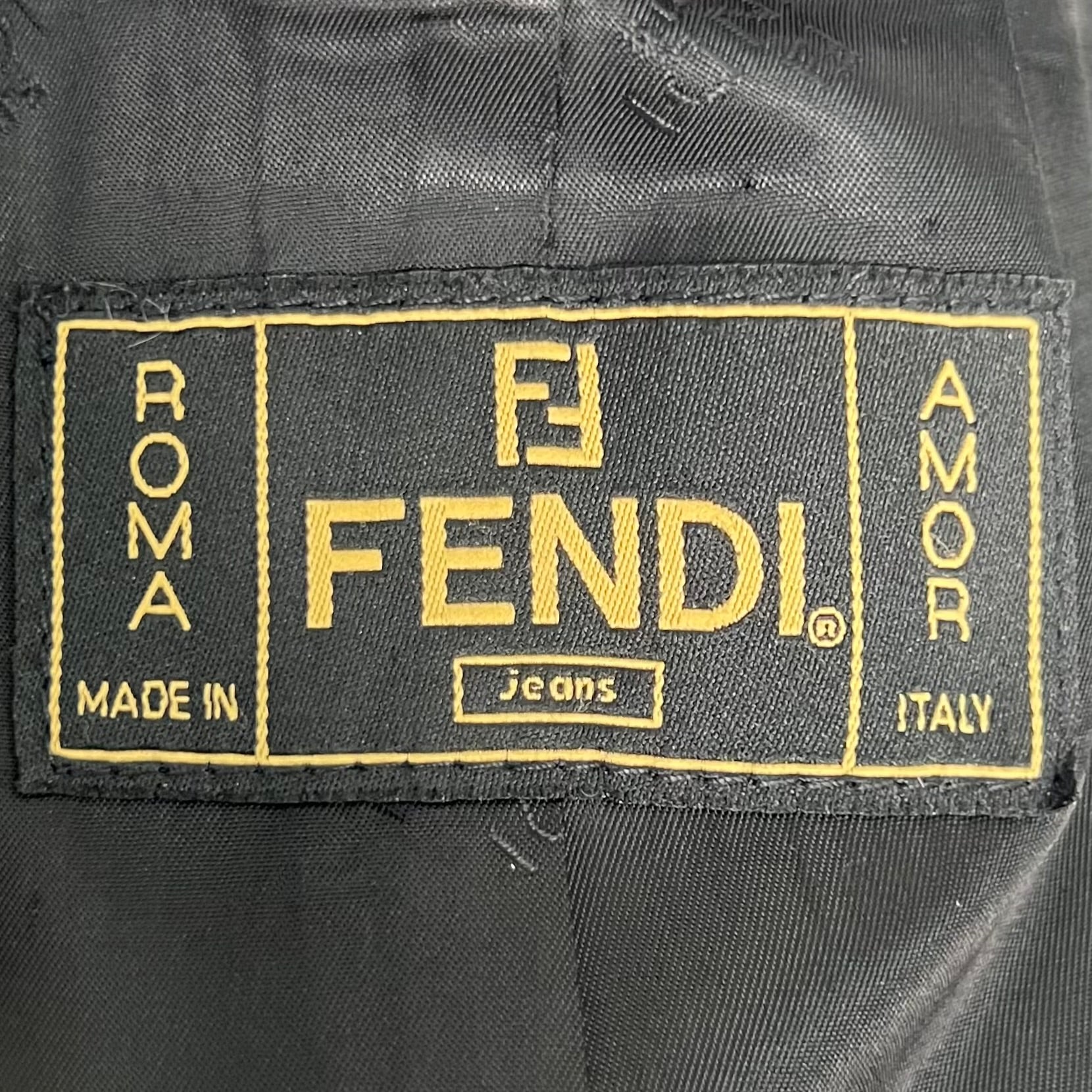 FENDI - Brown monogram coat