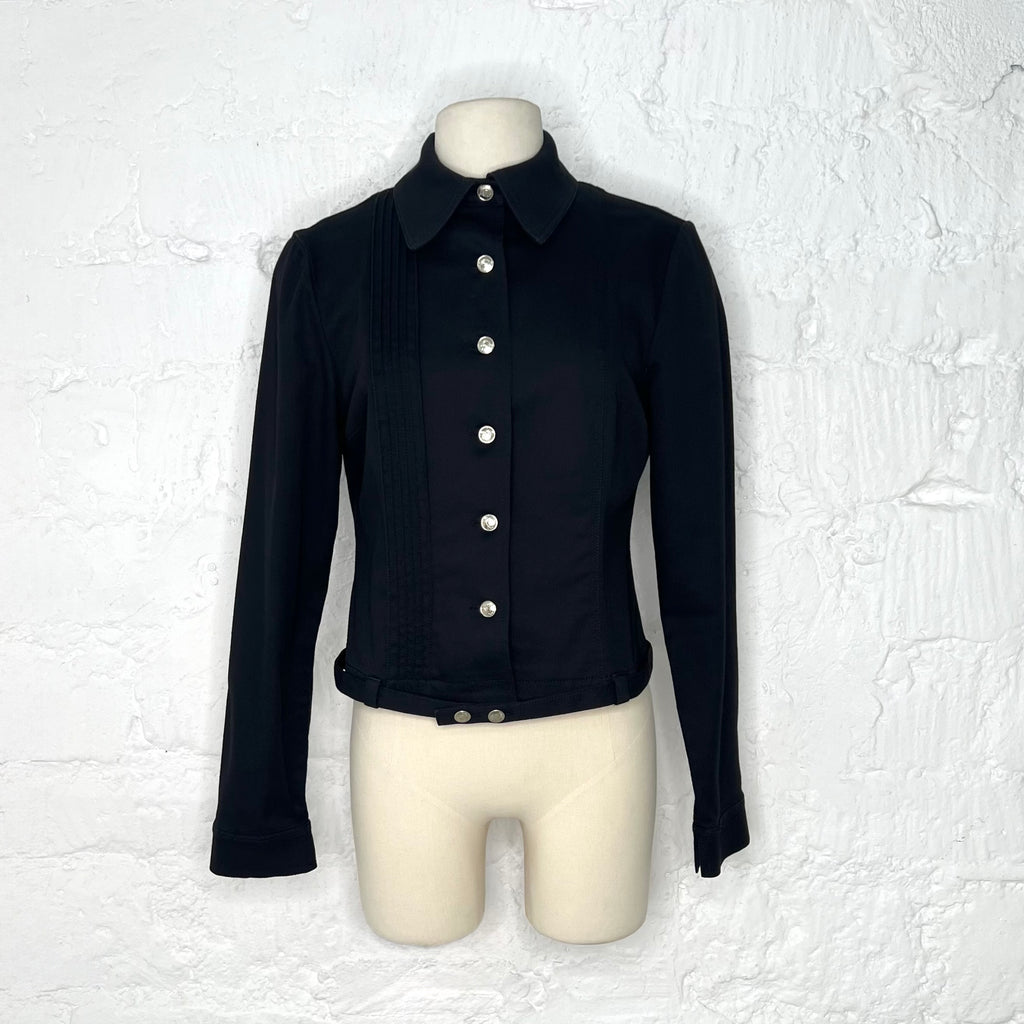 CHRISTIAN DIOR - Black trucker jacket