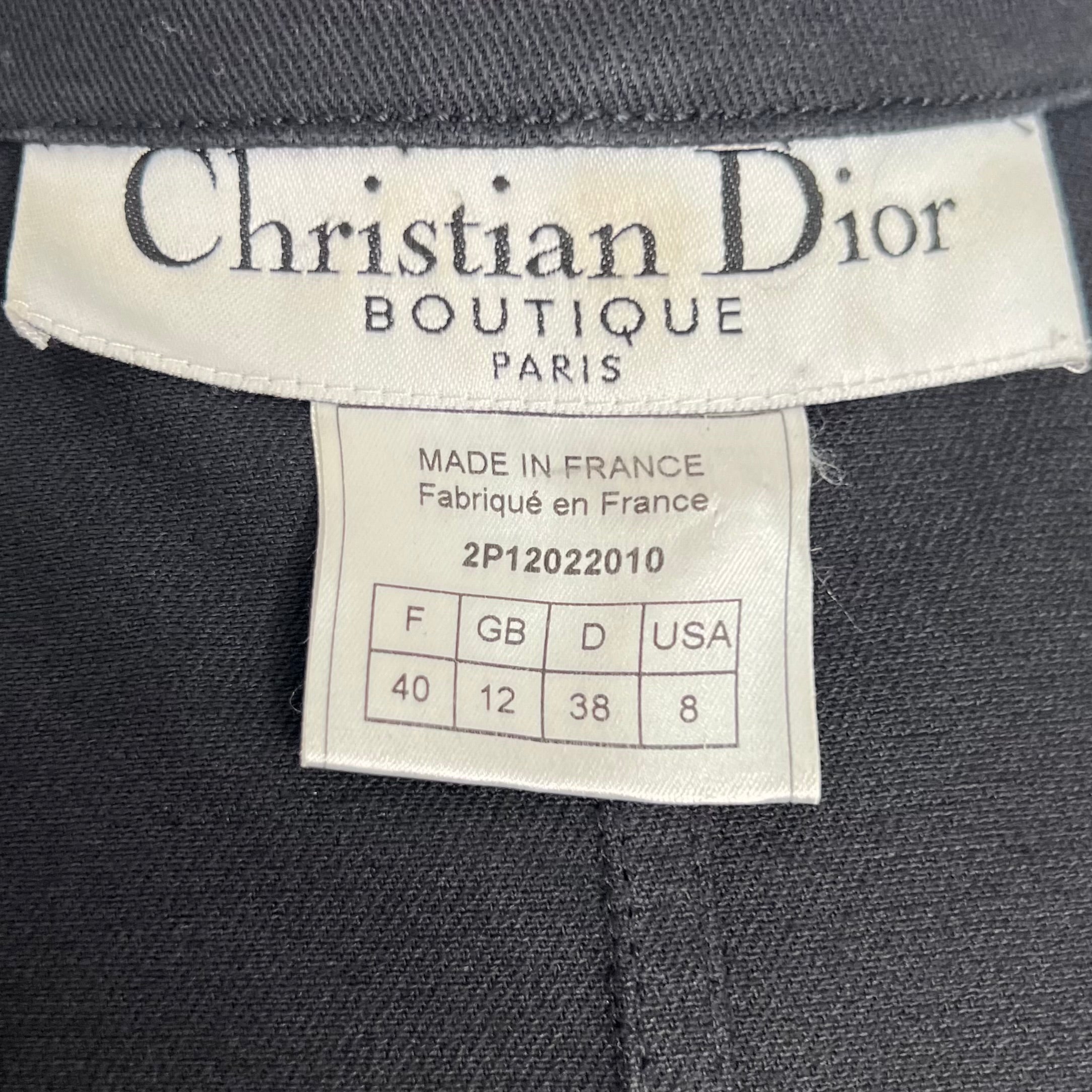 CHRISTIAN DIOR - Black trucker jacket