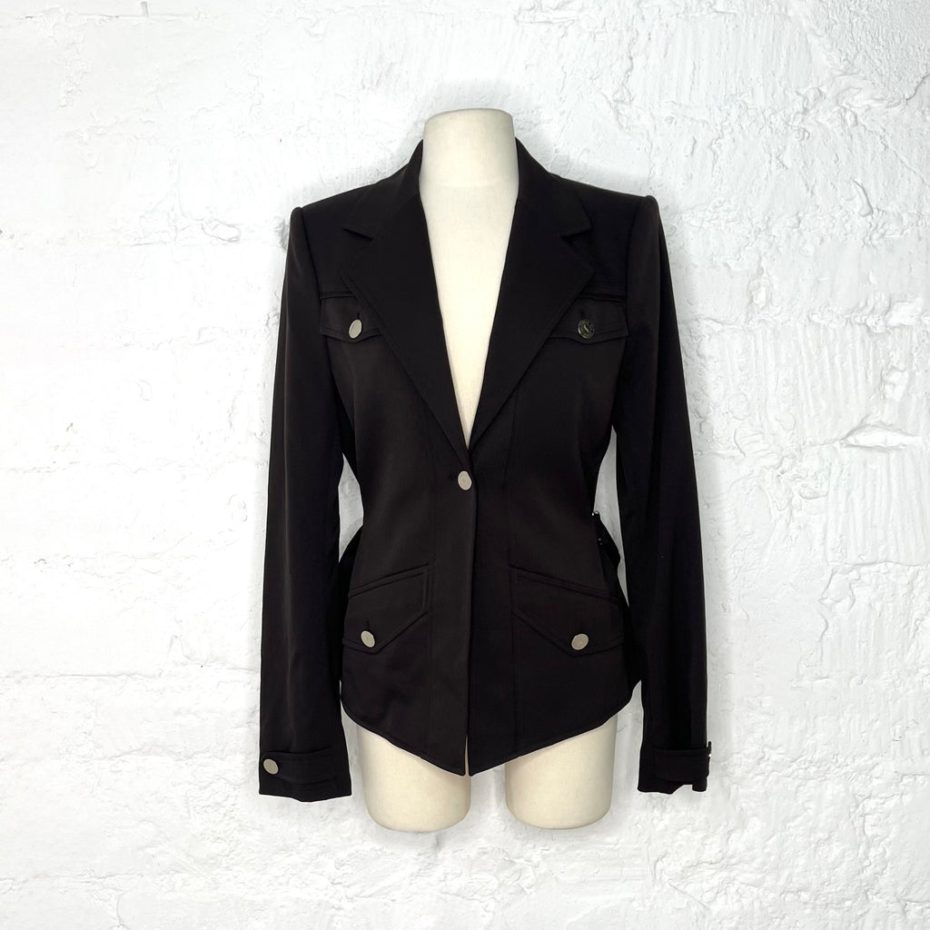 YVES SAINT LAURENT - Brown blazer jacket