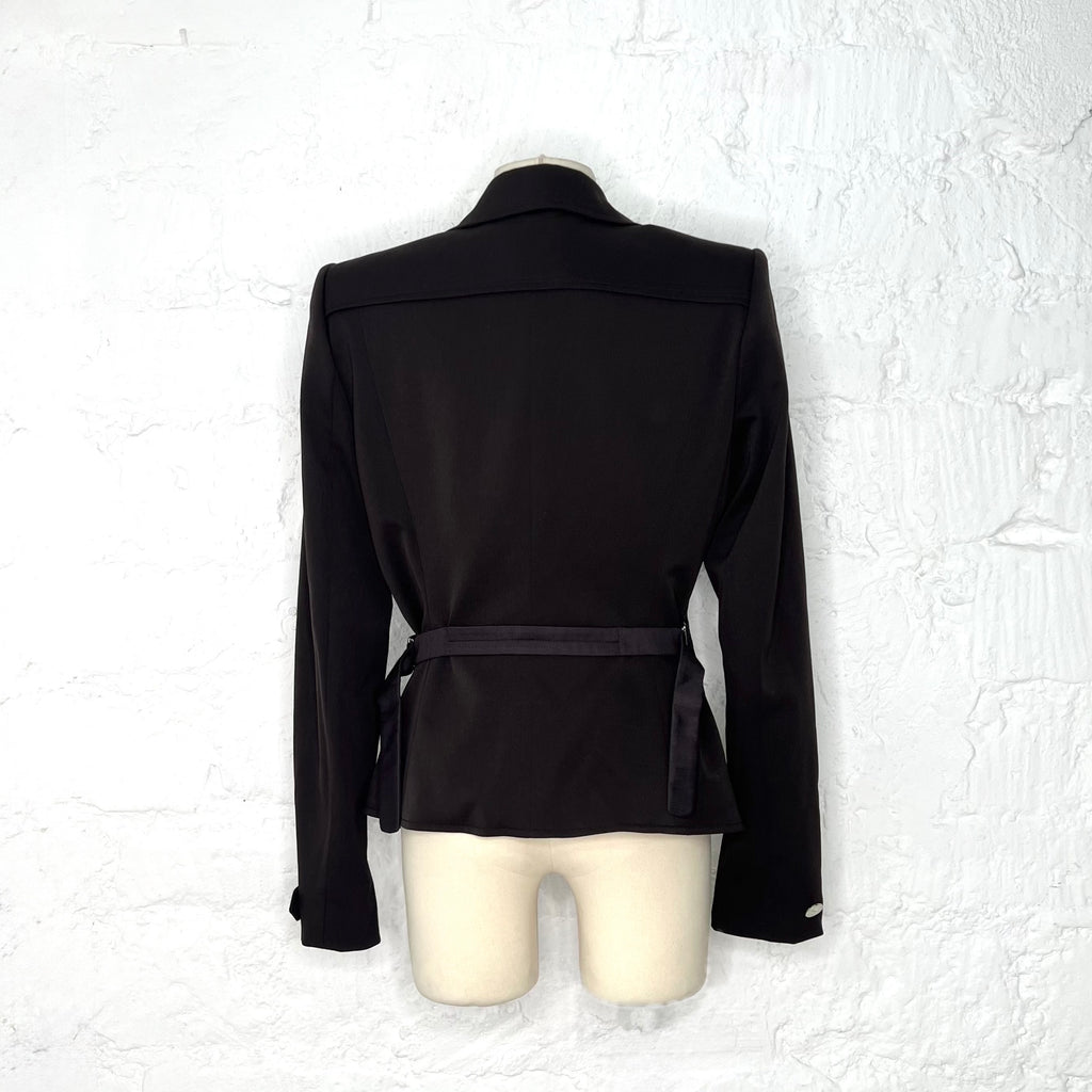YVES SAINT LAURENT - Brown blazer jacket