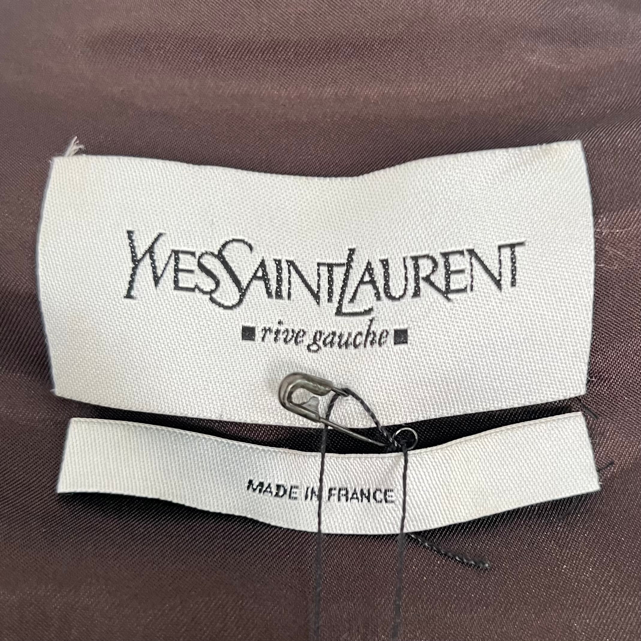 YVES SAINT LAURENT - Brown blazer jacket