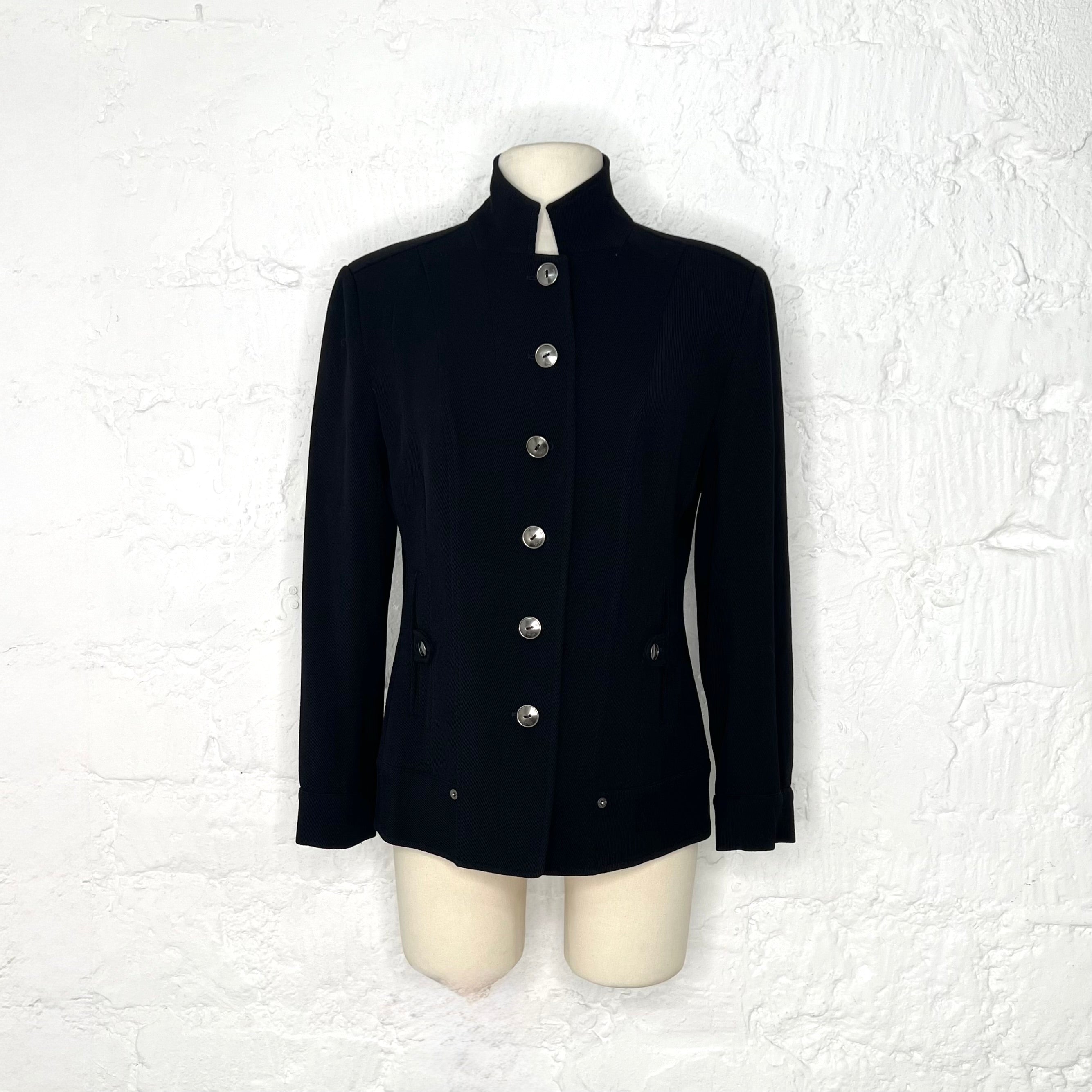 CHRISTIAN DIOR - Black fitted jacket