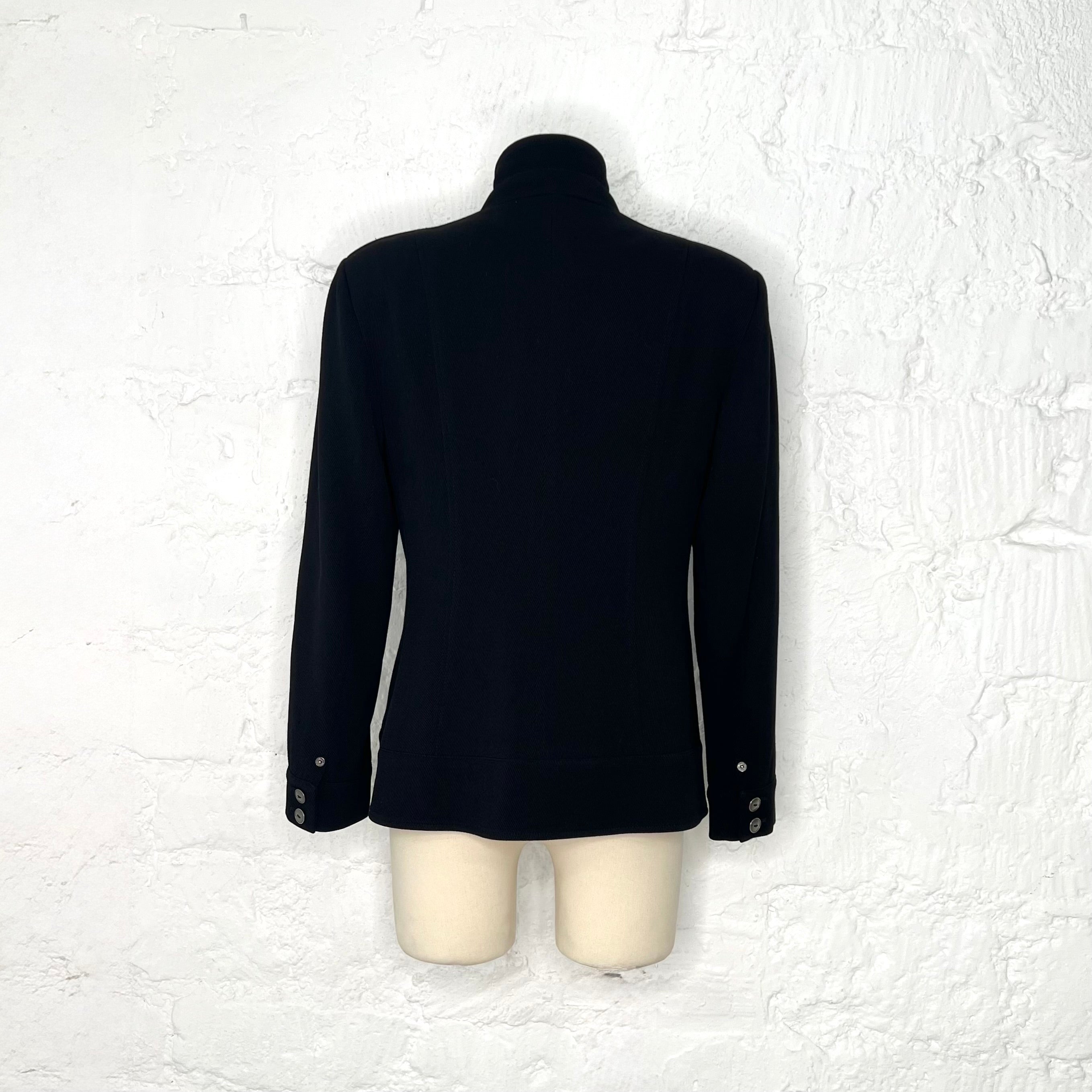 CHRISTIAN DIOR - Black fitted jacket