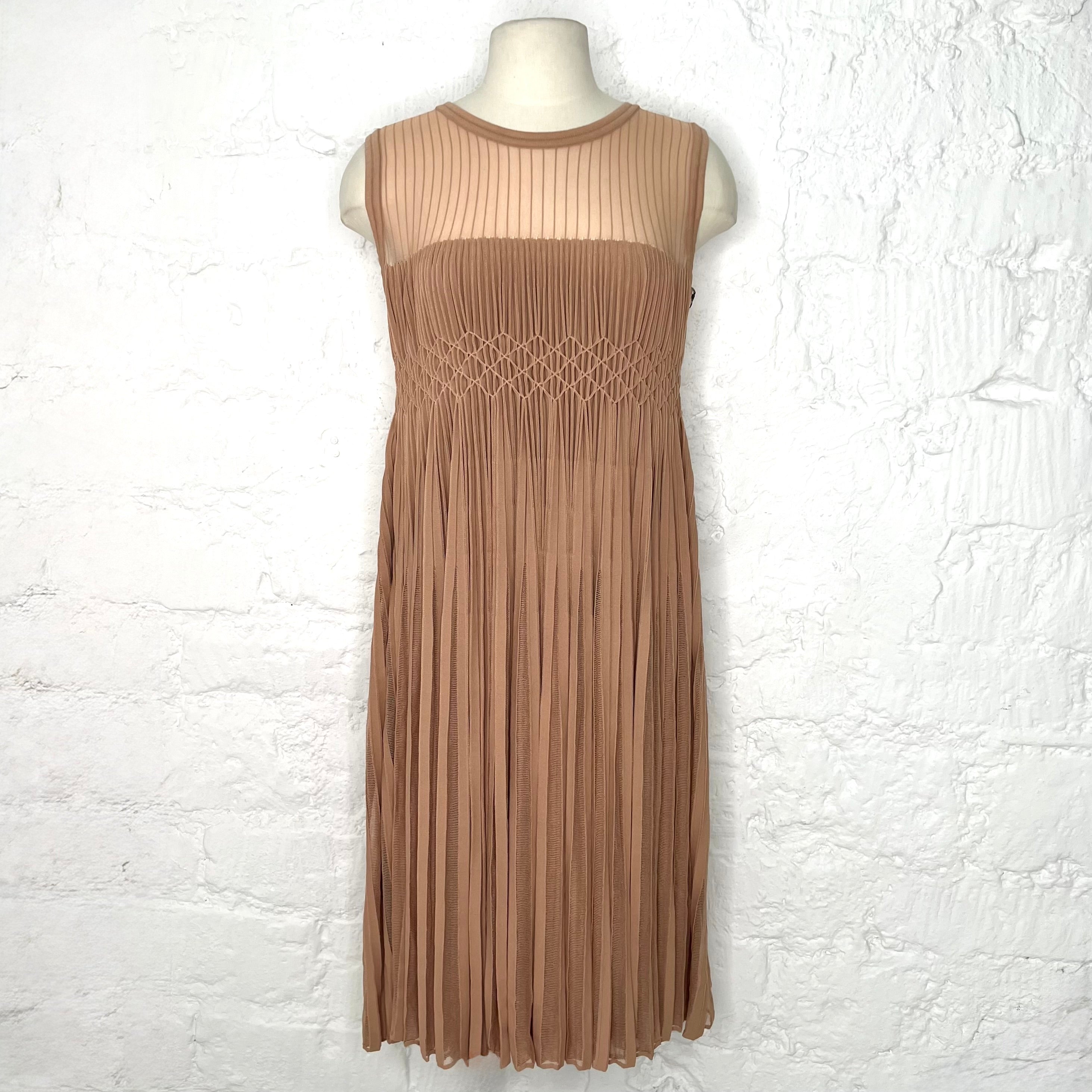 ALAIA - Blush tone origami dress