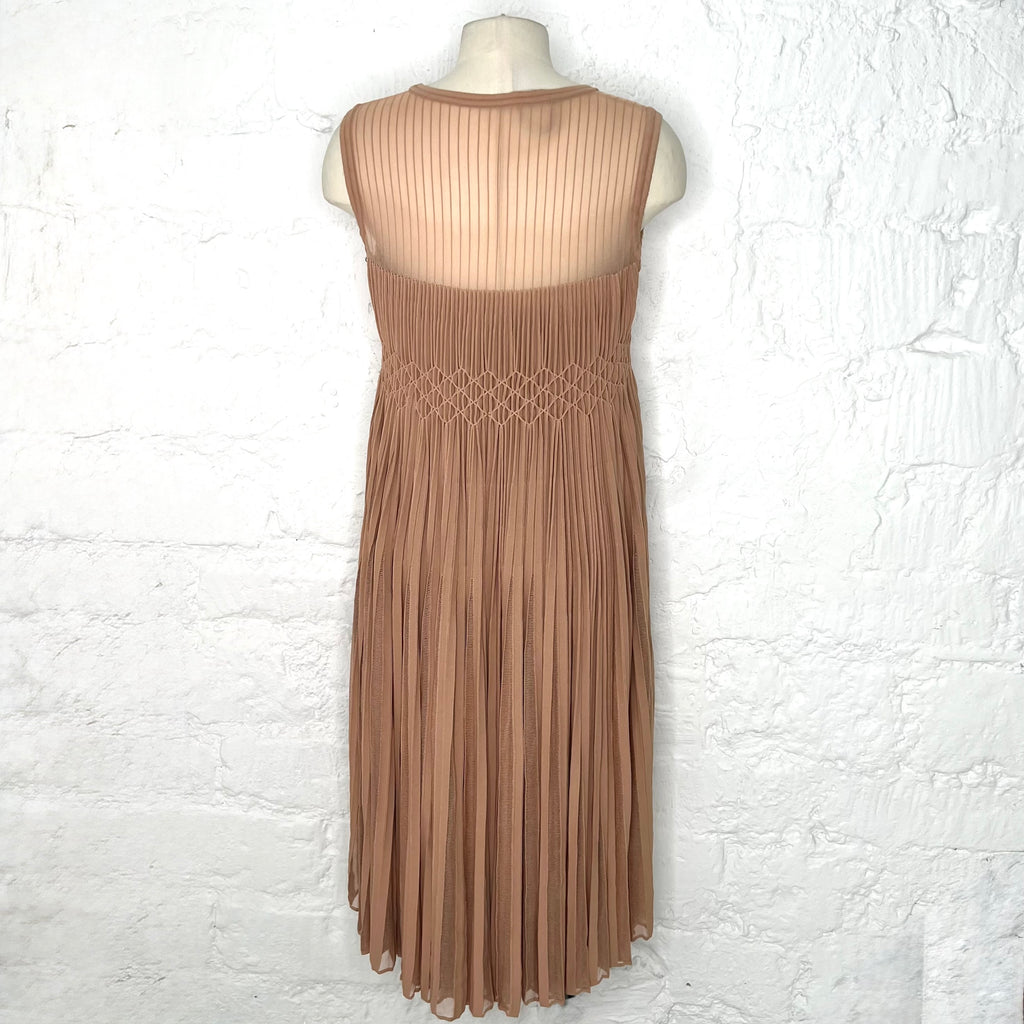 ALAIA - Blush tone origami dress