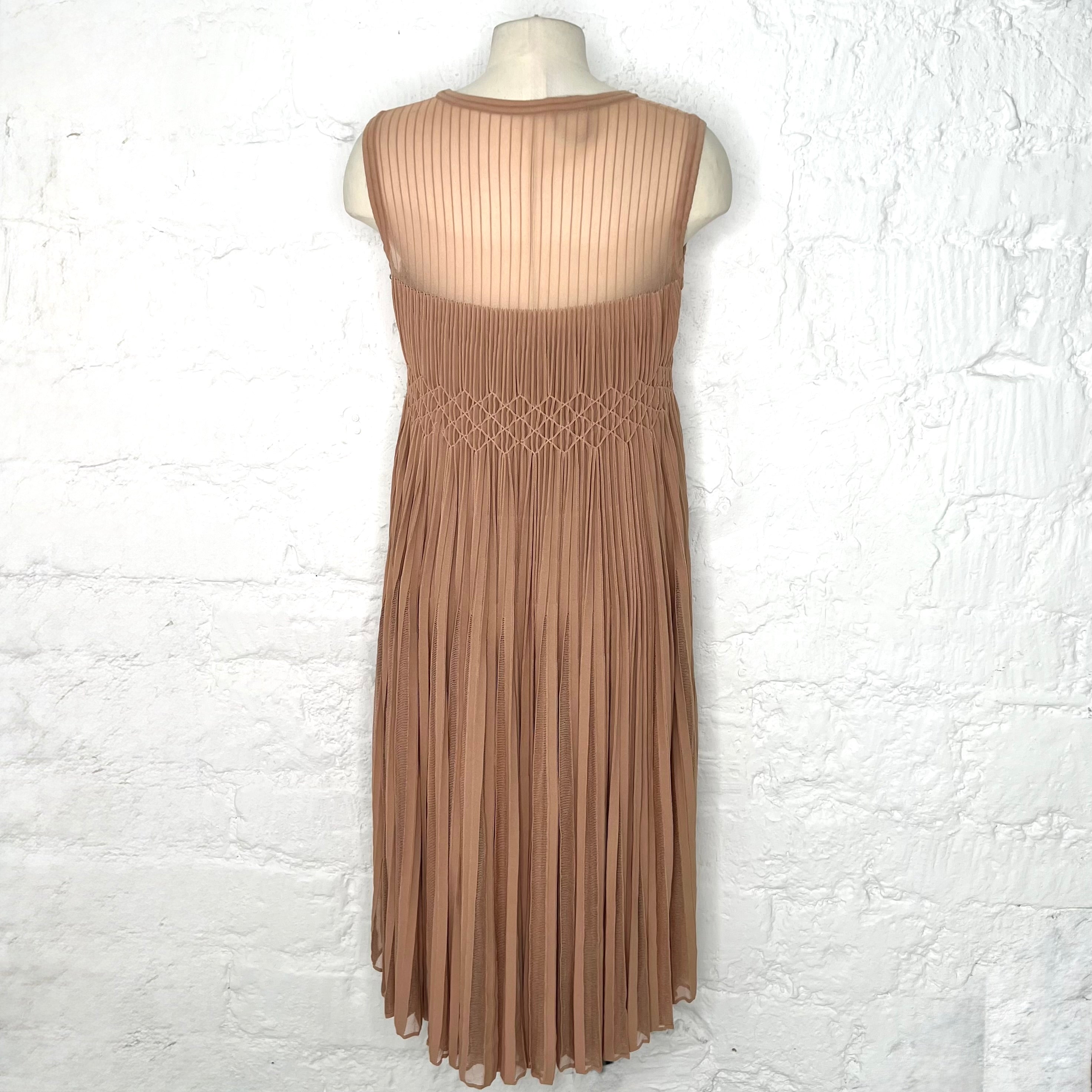 ALAIA - Blush tone origami dress