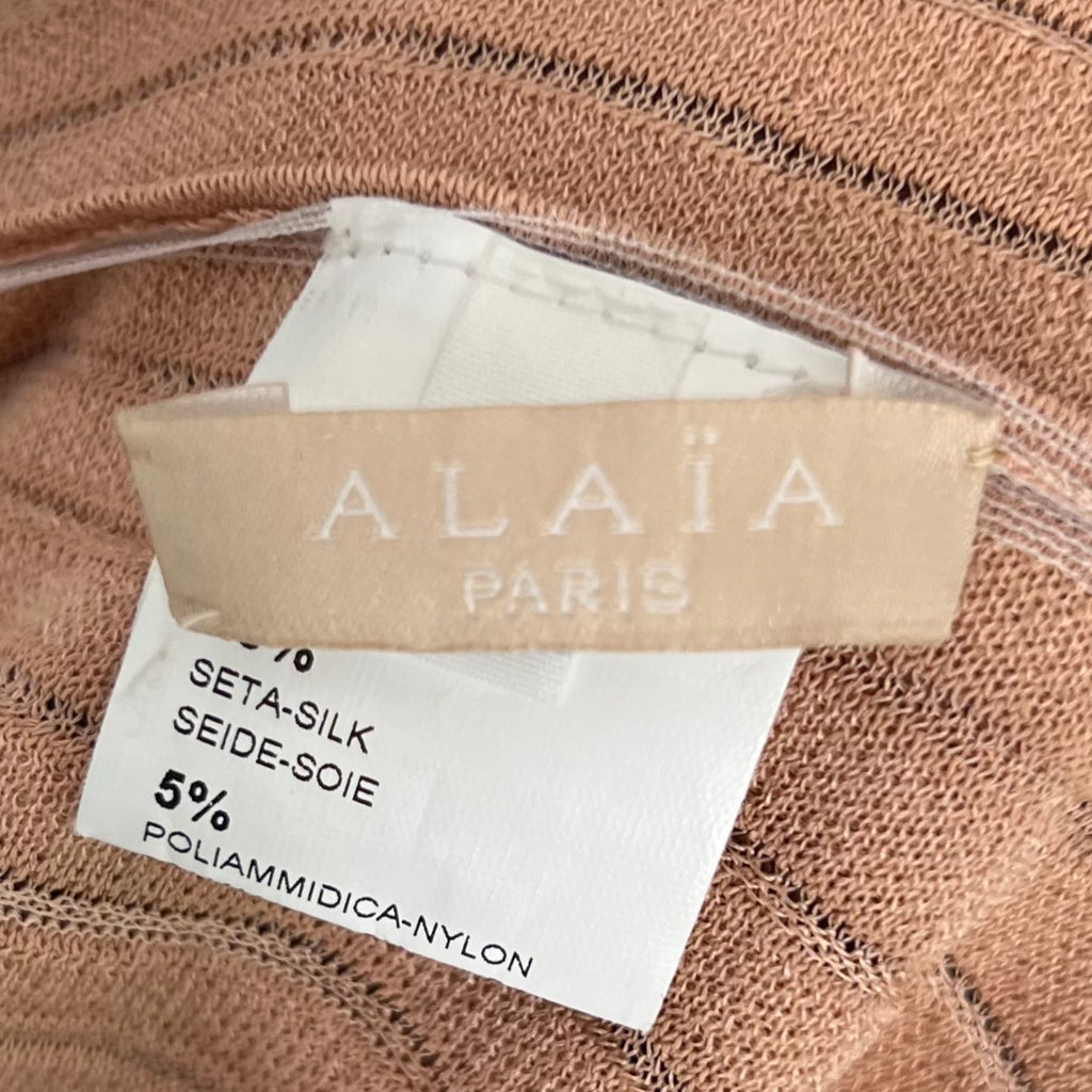 ALAIA - Blush tone origami dress
